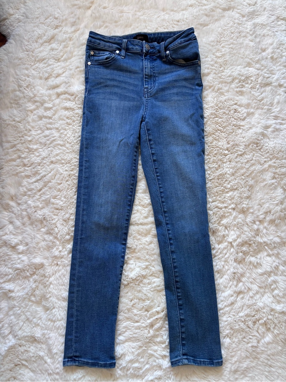 Quince Bella Stretch Skinny Jeans, Seaside Blue, 26